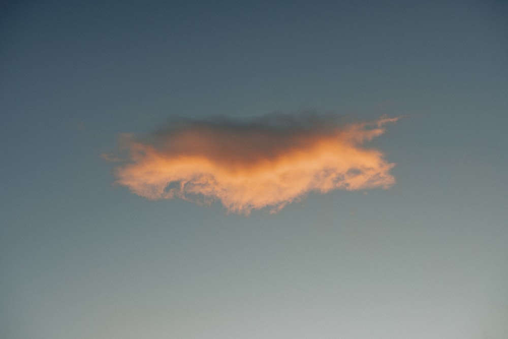 orange and blue cloudy sky