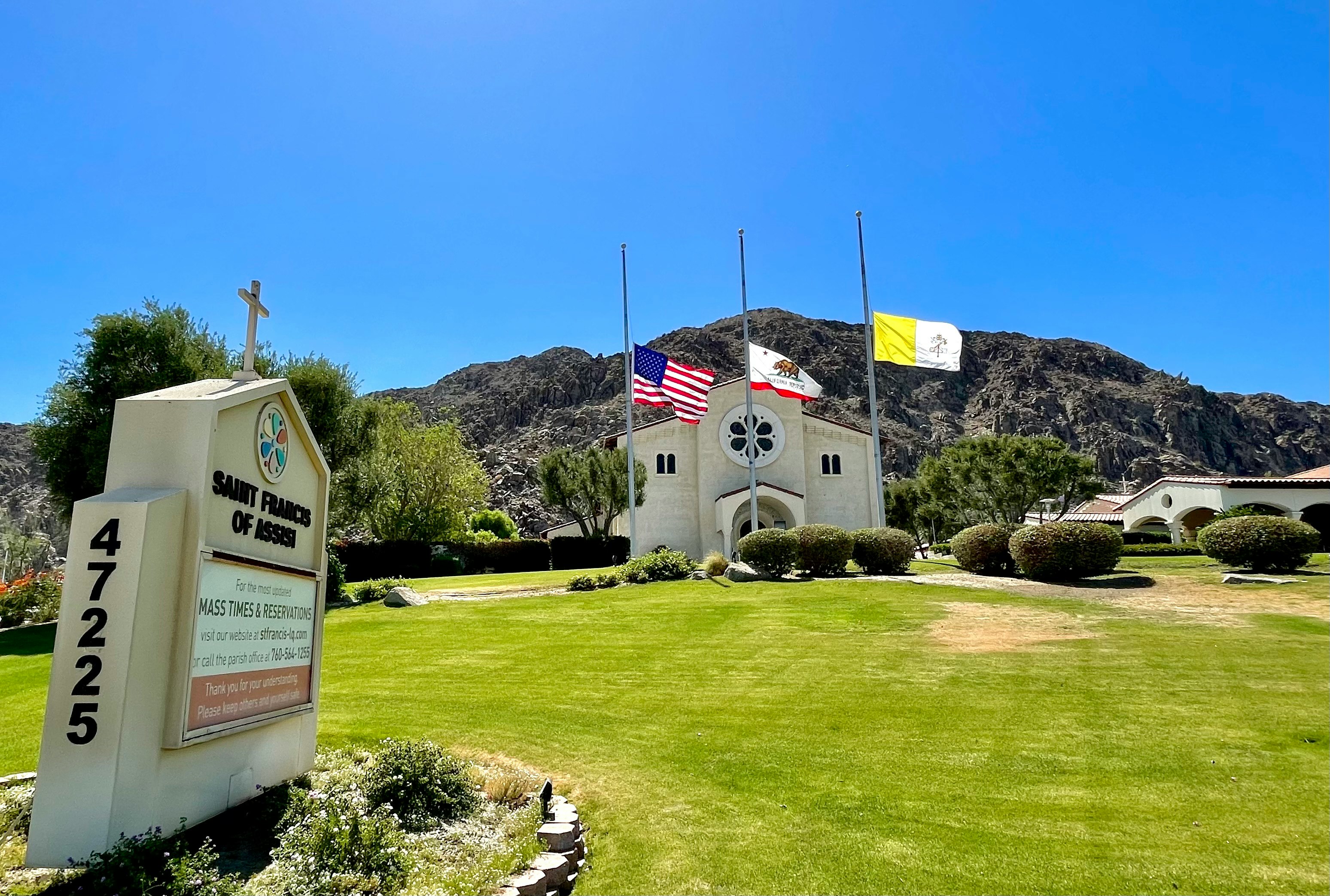 Flags all at half mast, another sign of the early 2020’s.