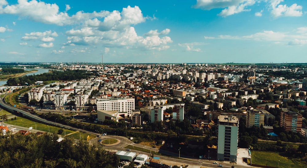 aerial view of city buildings during daytime