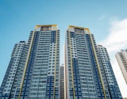 white and black high rise building