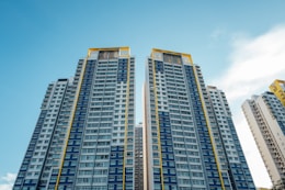 white and black high rise building