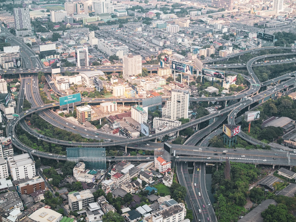 aerial view of city buildings during daytime