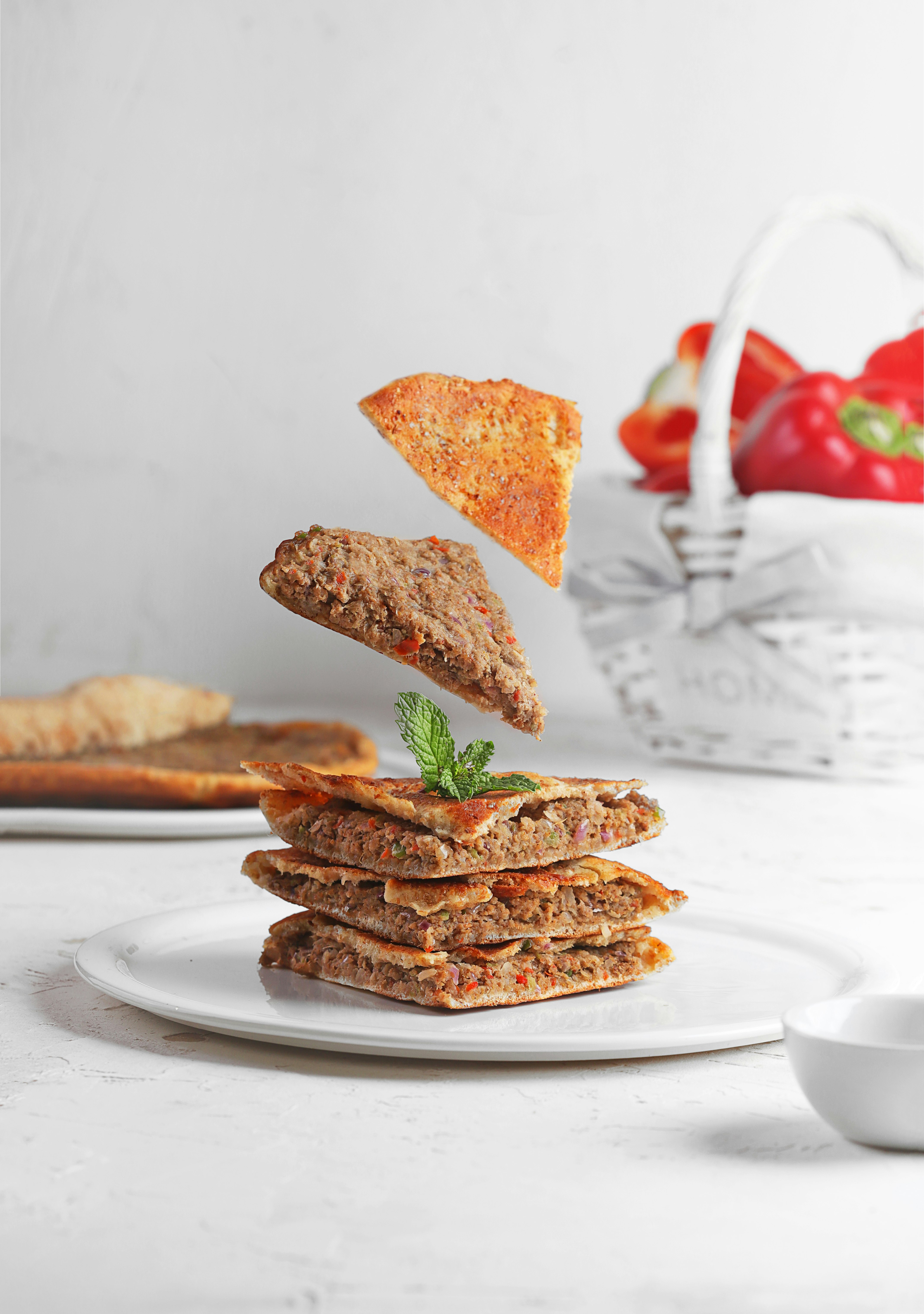 brown bread on white ceramic plate