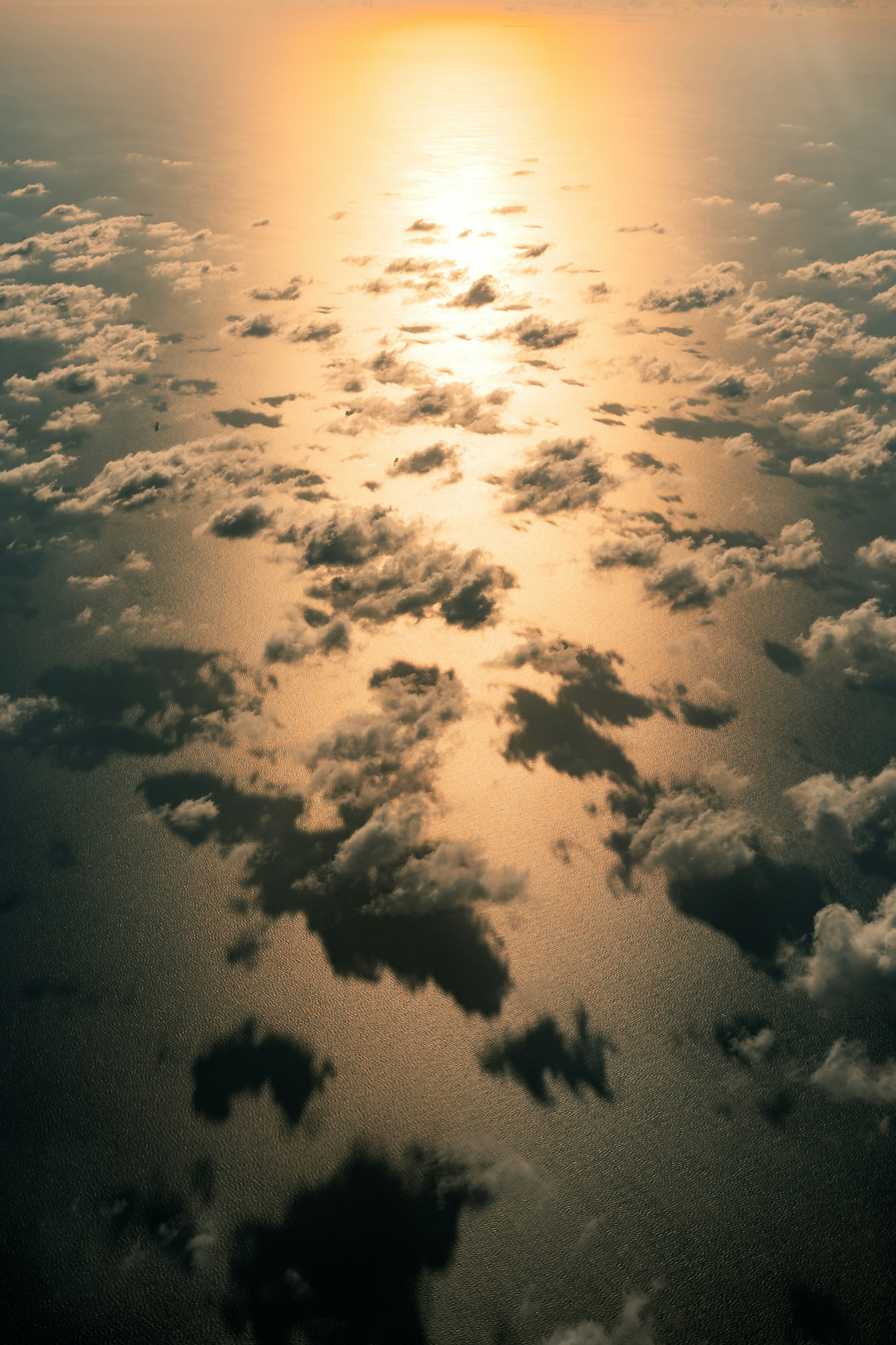 white clouds and blue sky