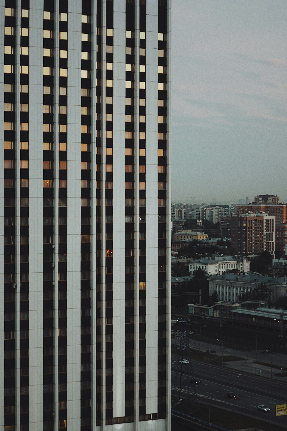 white and yellow high rise building