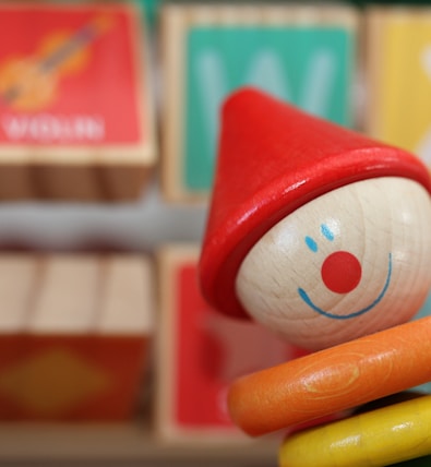 red and white plastic toy