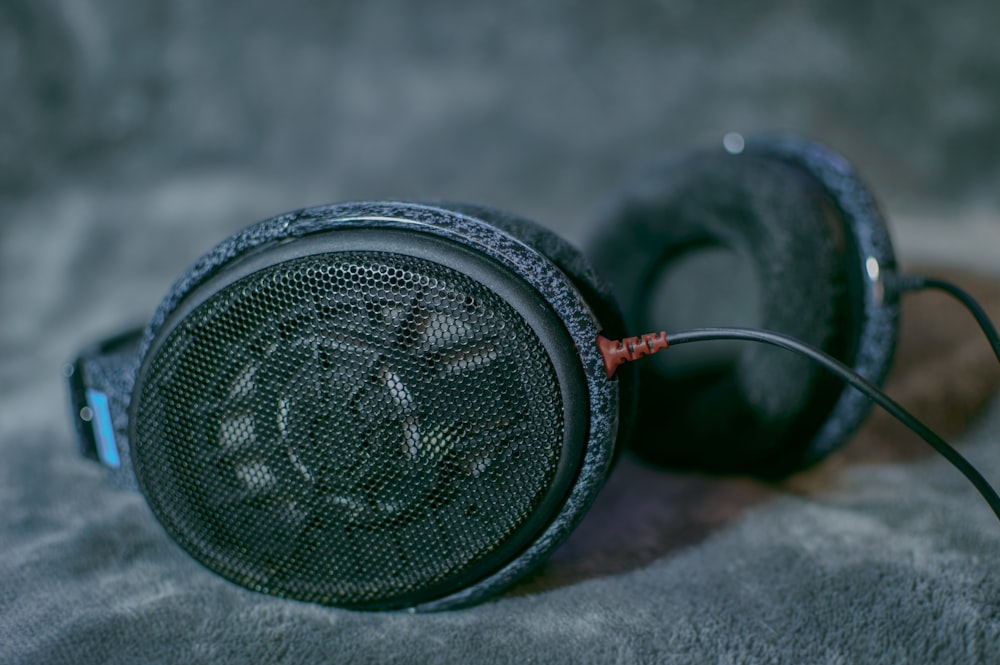 green and black portable speaker