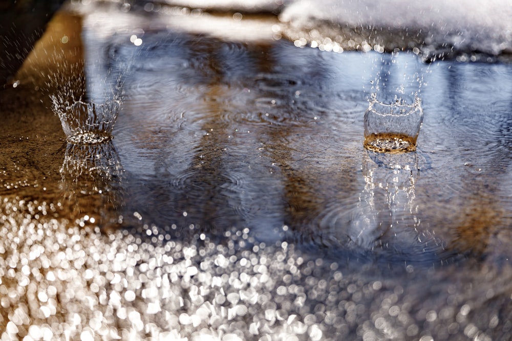 water droplets on glass during daytime