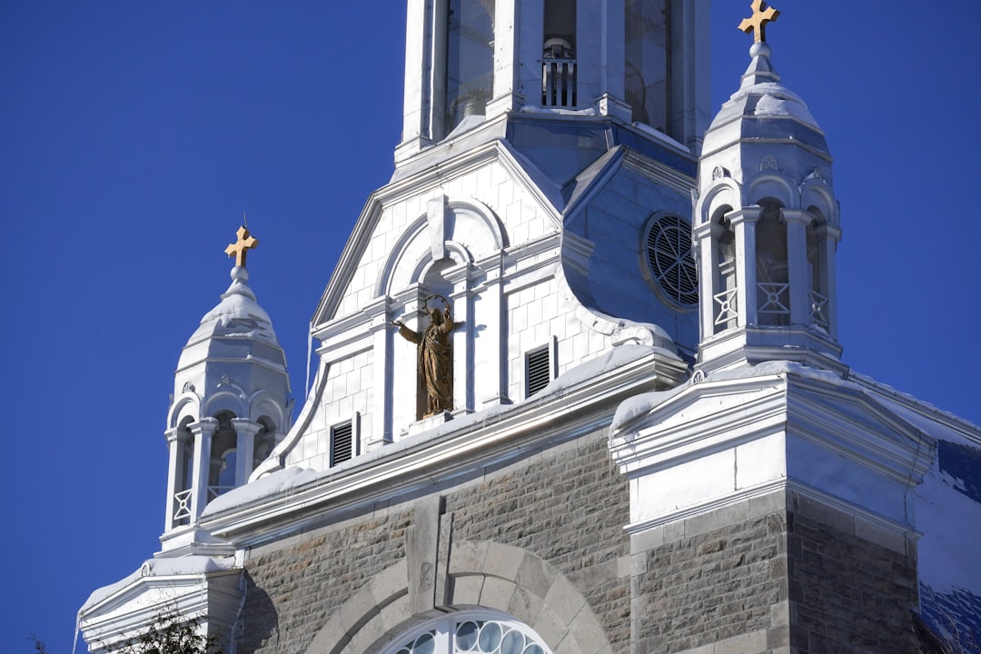 white and brown concrete church