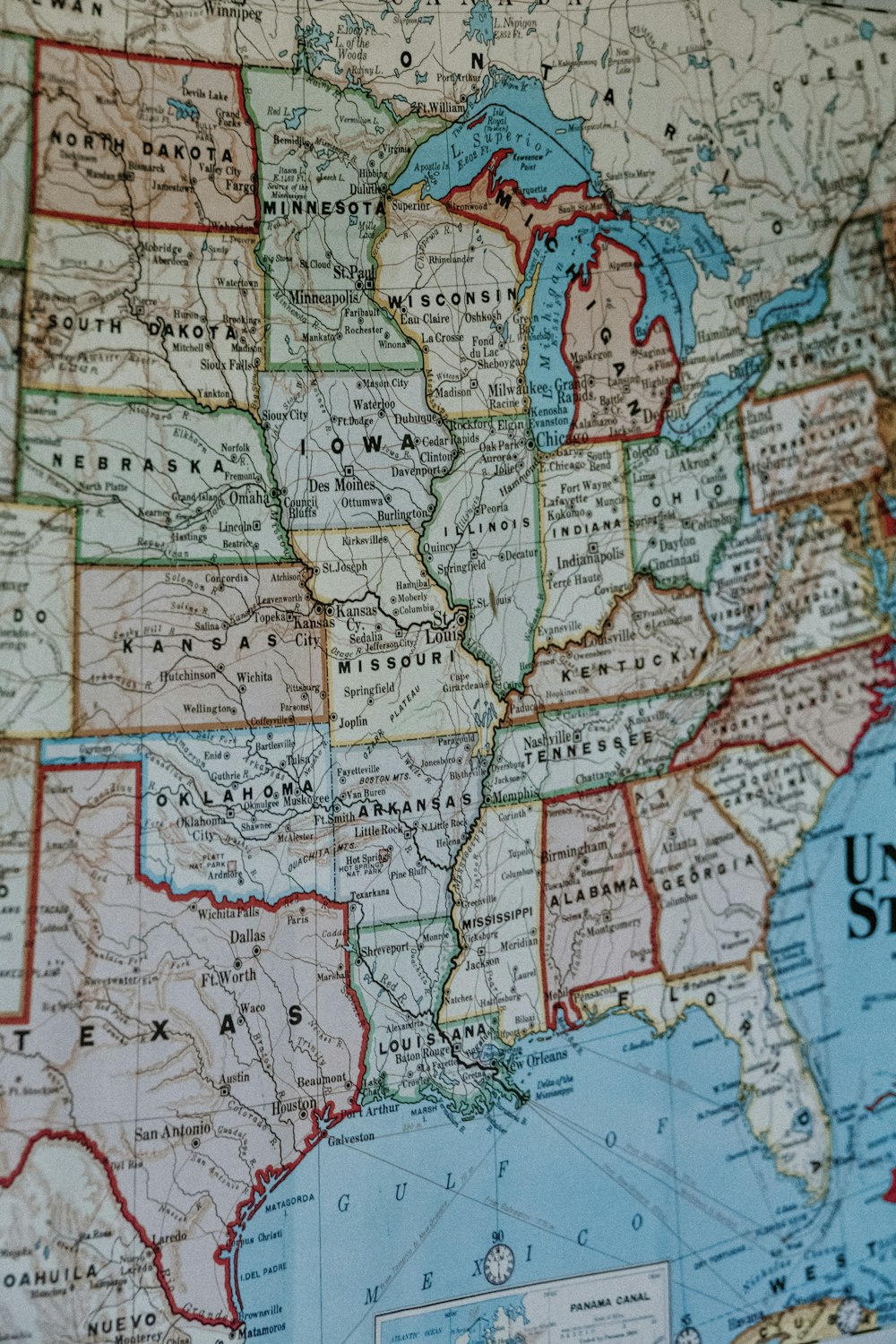 a-vintage-map-of-the-united-states