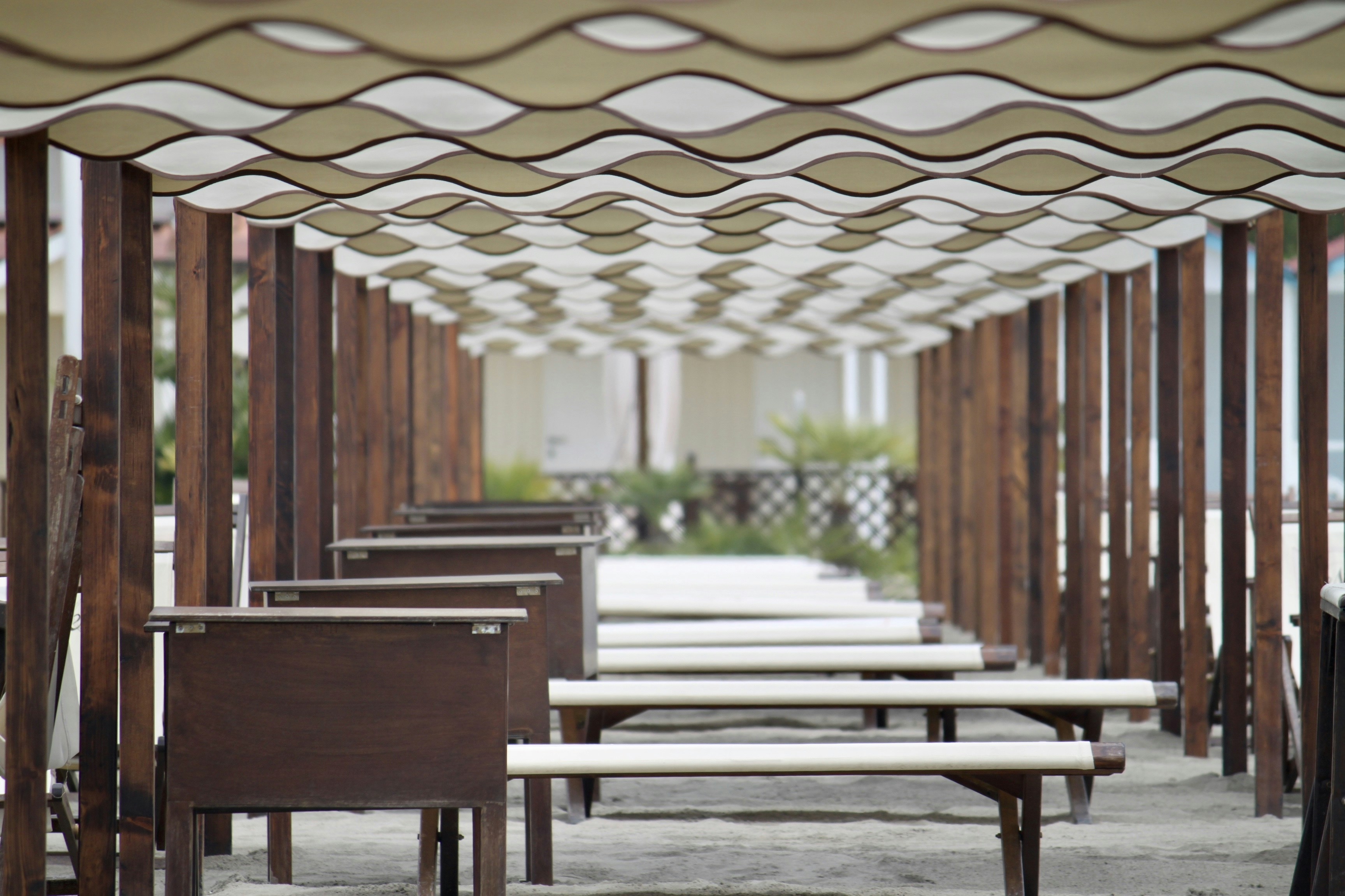 brown wooden table with chairs