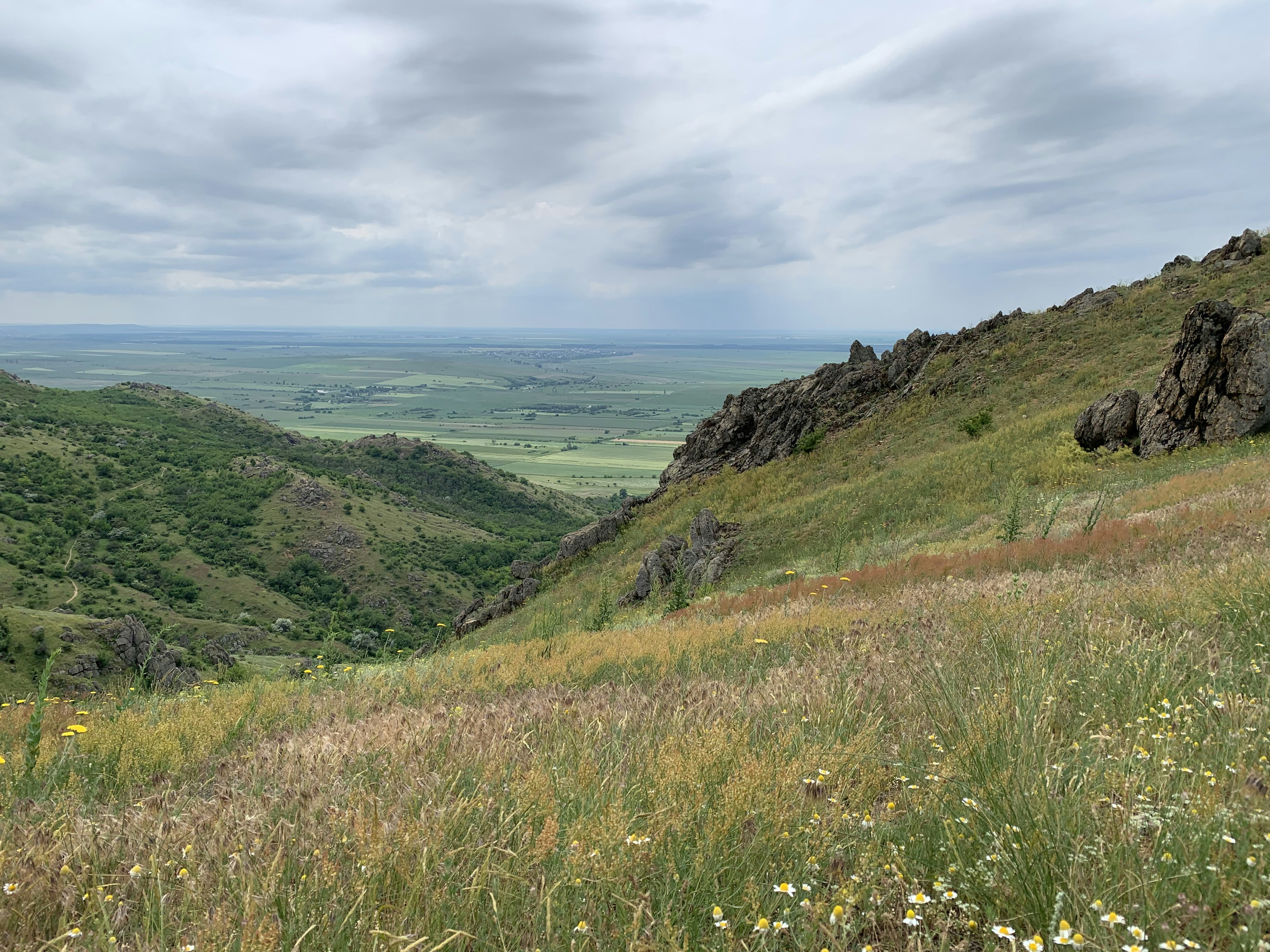 green grass field and mountain under white clouds and blue sky during daytime