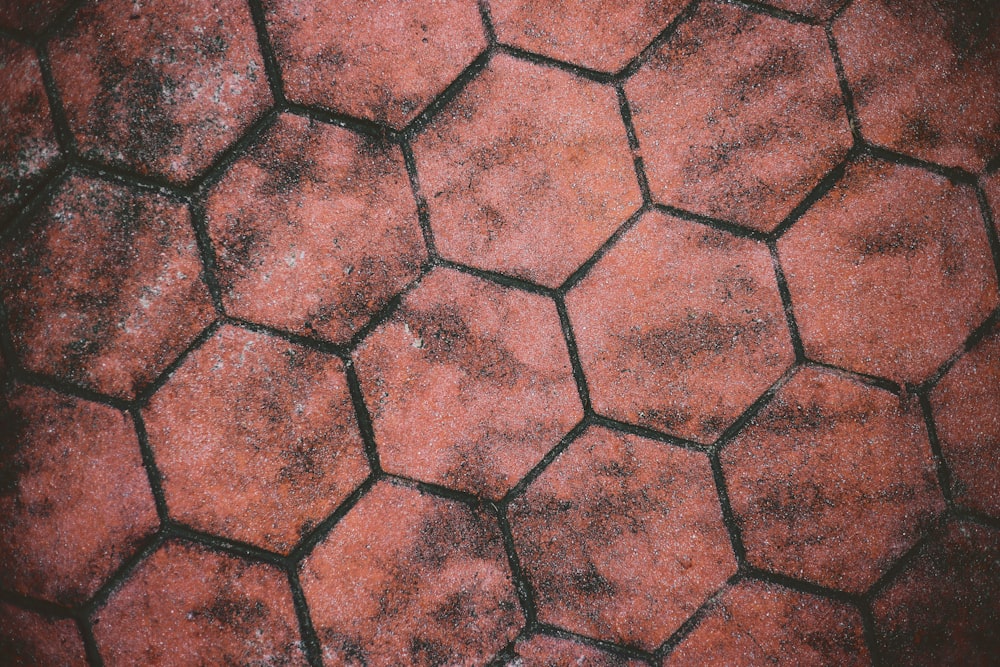 brown and white floor tiles