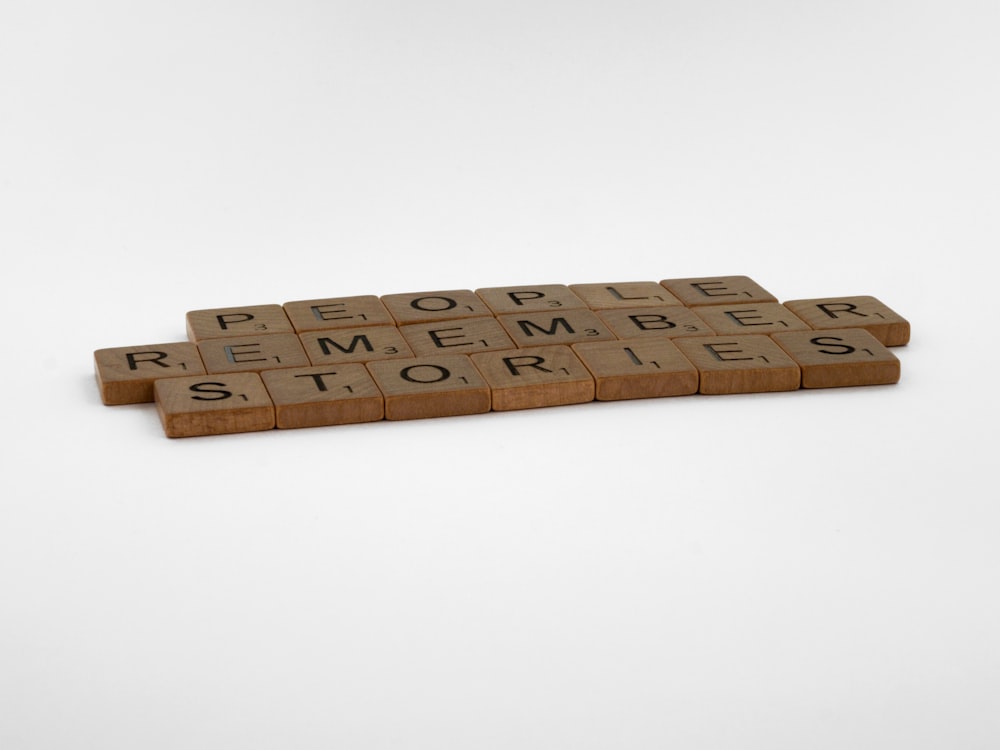 brown wooden blocks on white surface