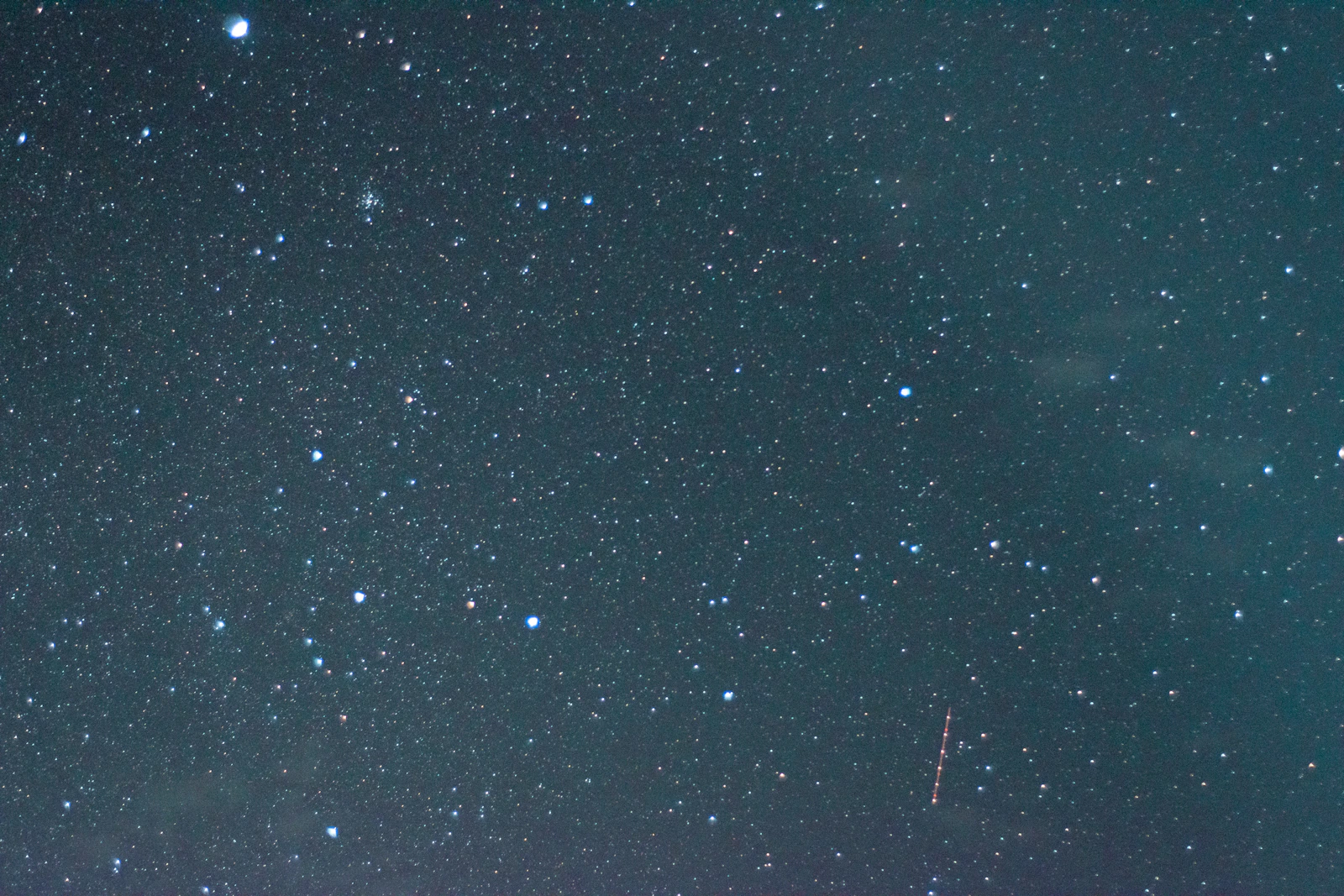 Stars in a clear night sky.