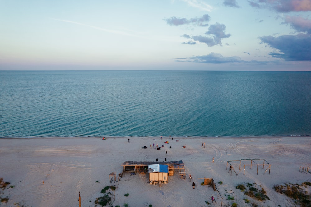 personnes sur la plage pendant la journée