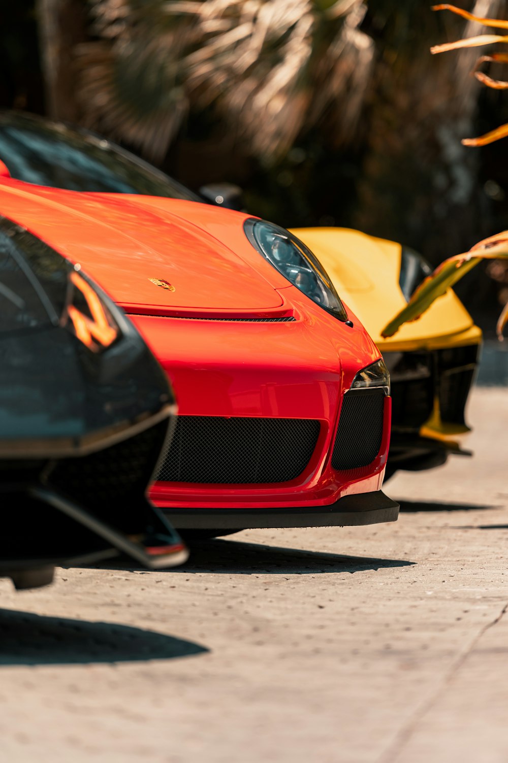 red ferrari car on road during daytime