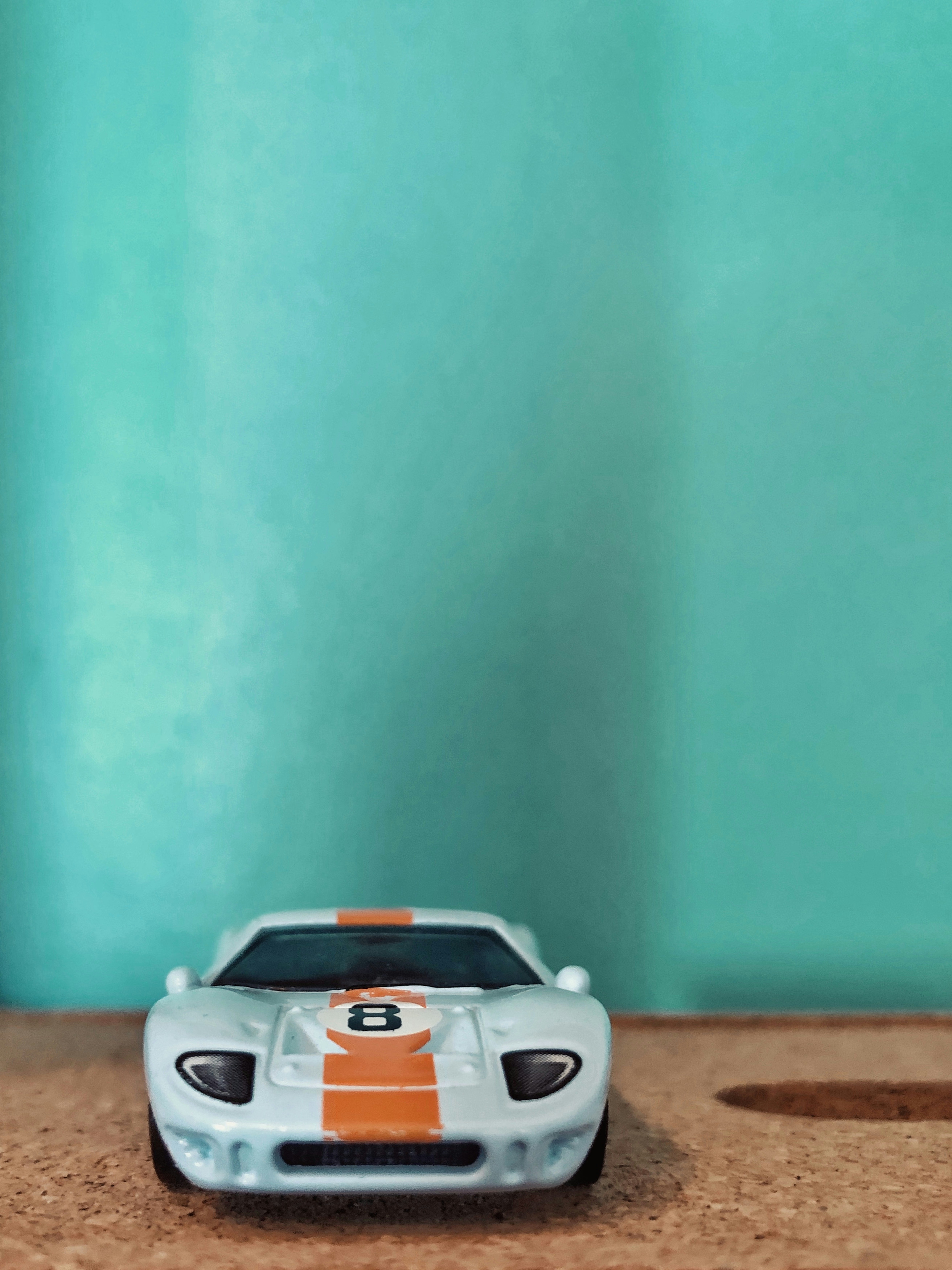 white and black car toy