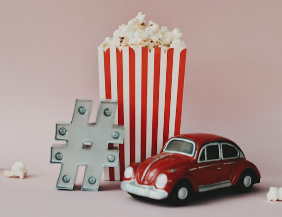 red and white polka dot car toy