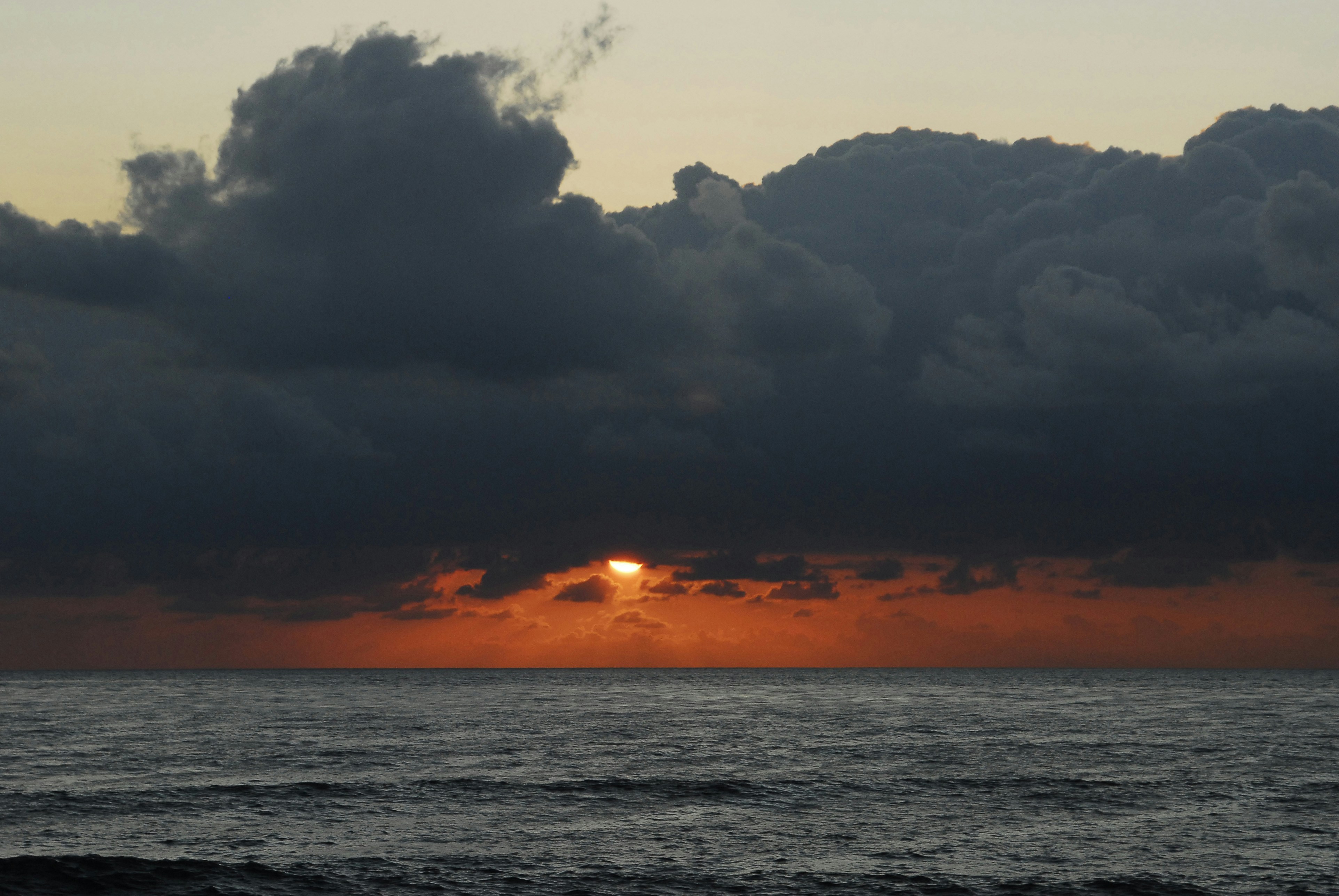 body of water under cloudy sky during sunset, Sunset from Sunset Cliffs at Ocean Beach, CA. 
