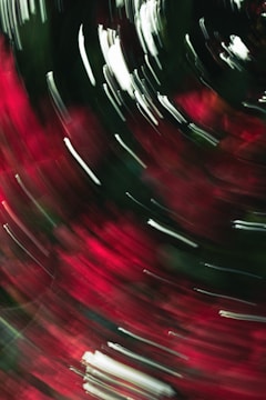 A dynamic motion graphic video still from a student project.