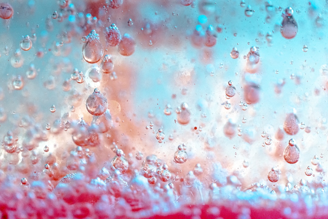 water droplets on glass panel