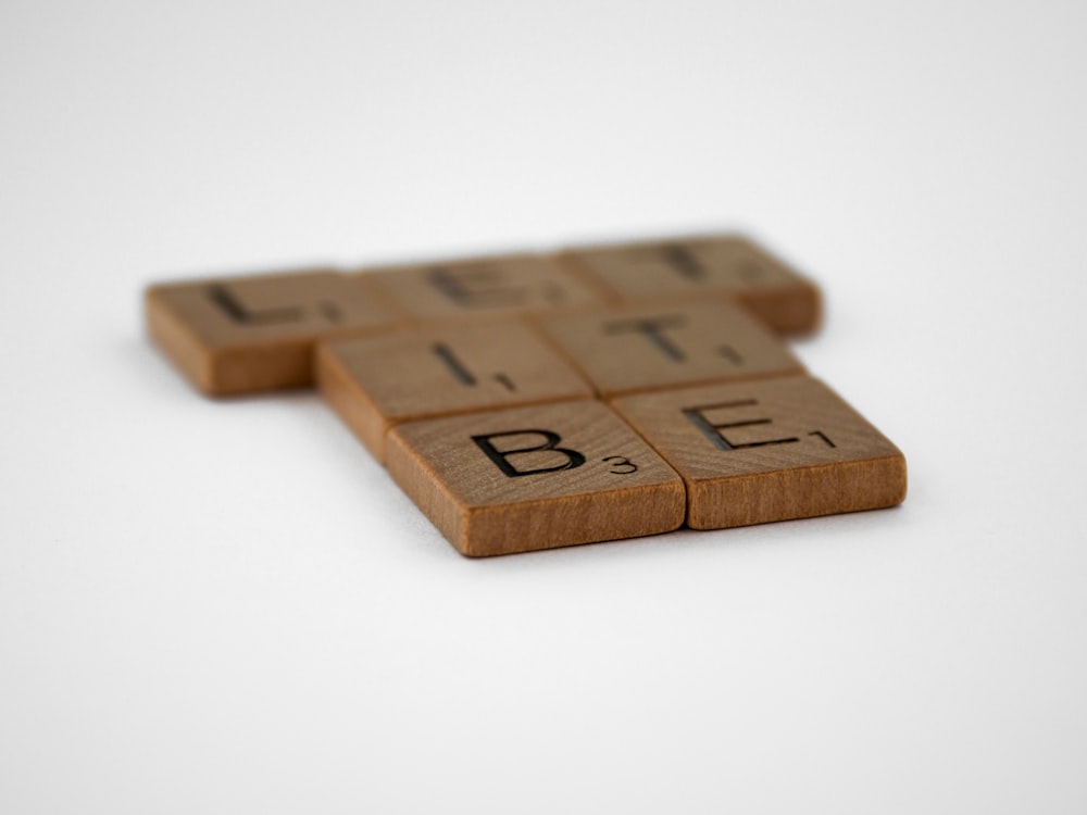 brown wooden blocks on white surface