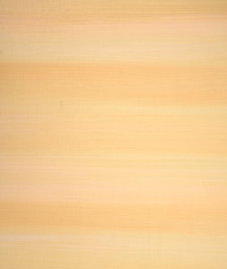 A canvas with textured horizontal brush strokes in various shades of light yellow and beige, giving the impression of a soft, monochromatic gradient.