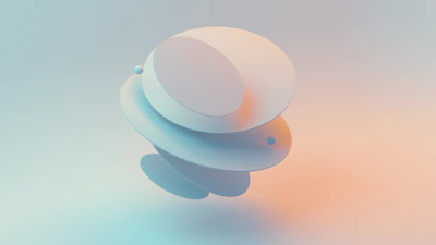 Minimalist abstract visualization of layered knowledge structures in soft gold hues.