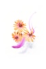 purple and yellow flower illustration
