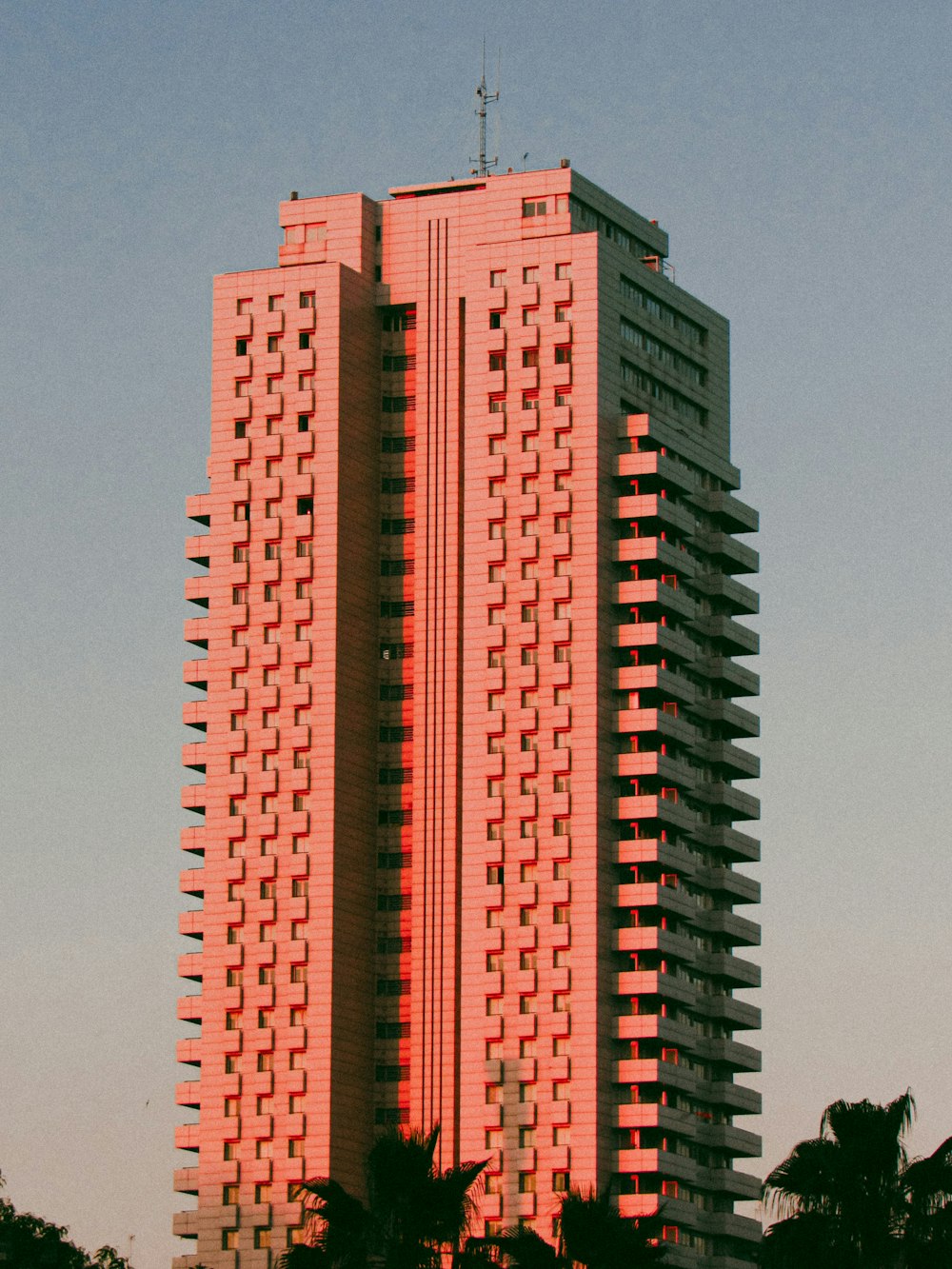 red and black concrete building