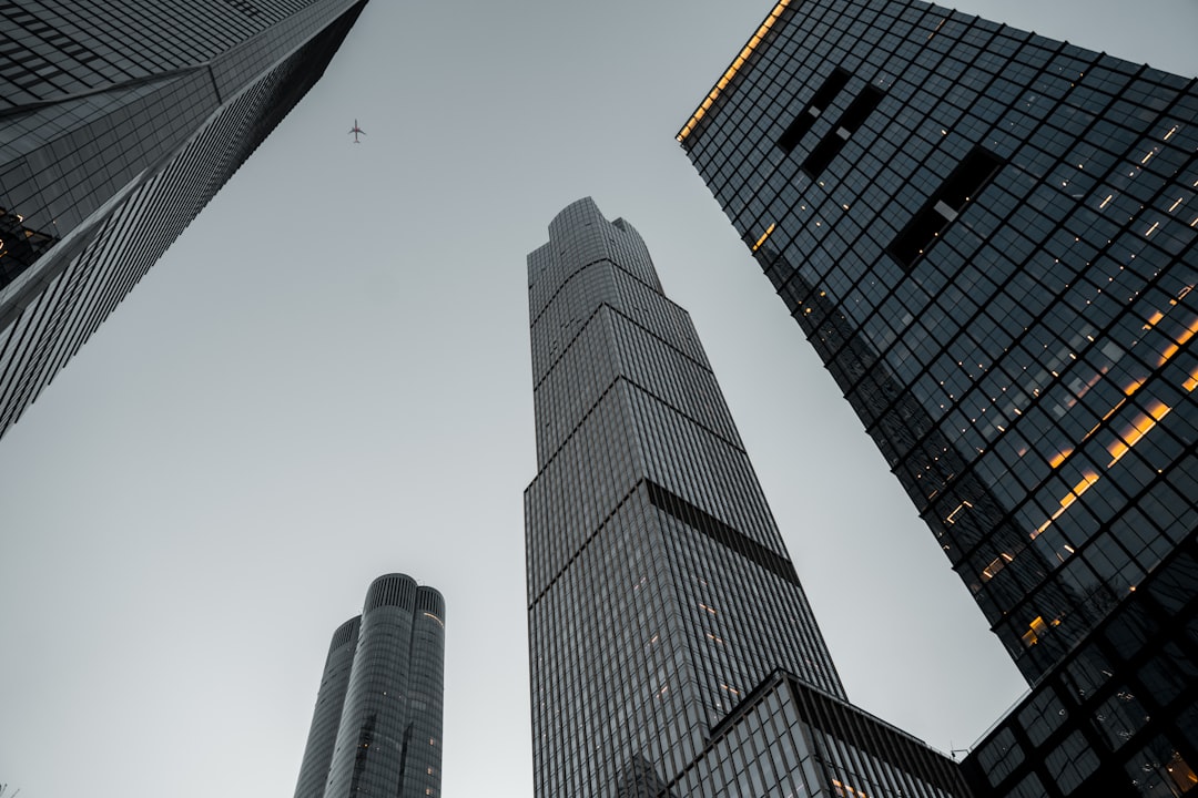 low angle photography of high rise building