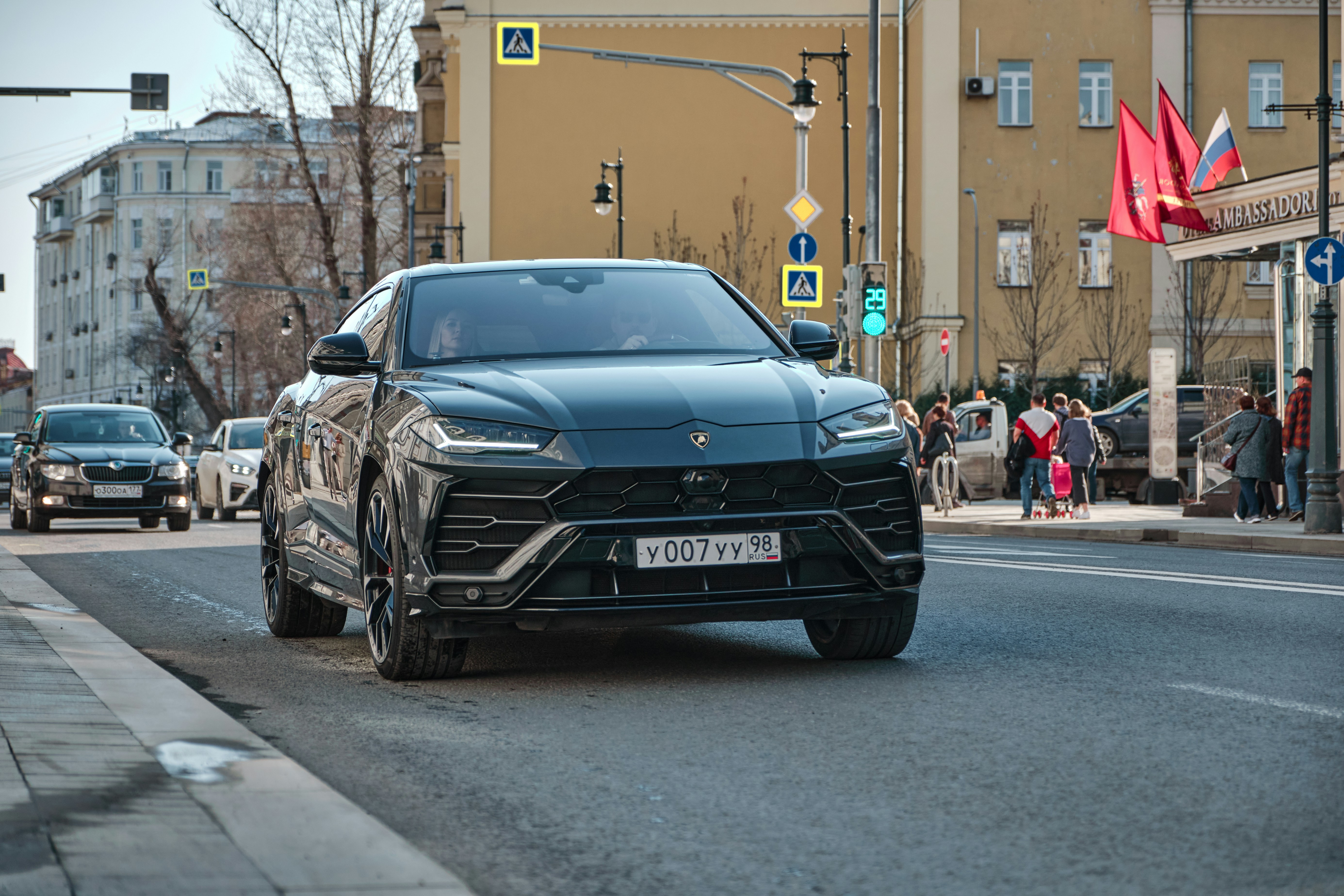 black mercedes benz car on road during daytime