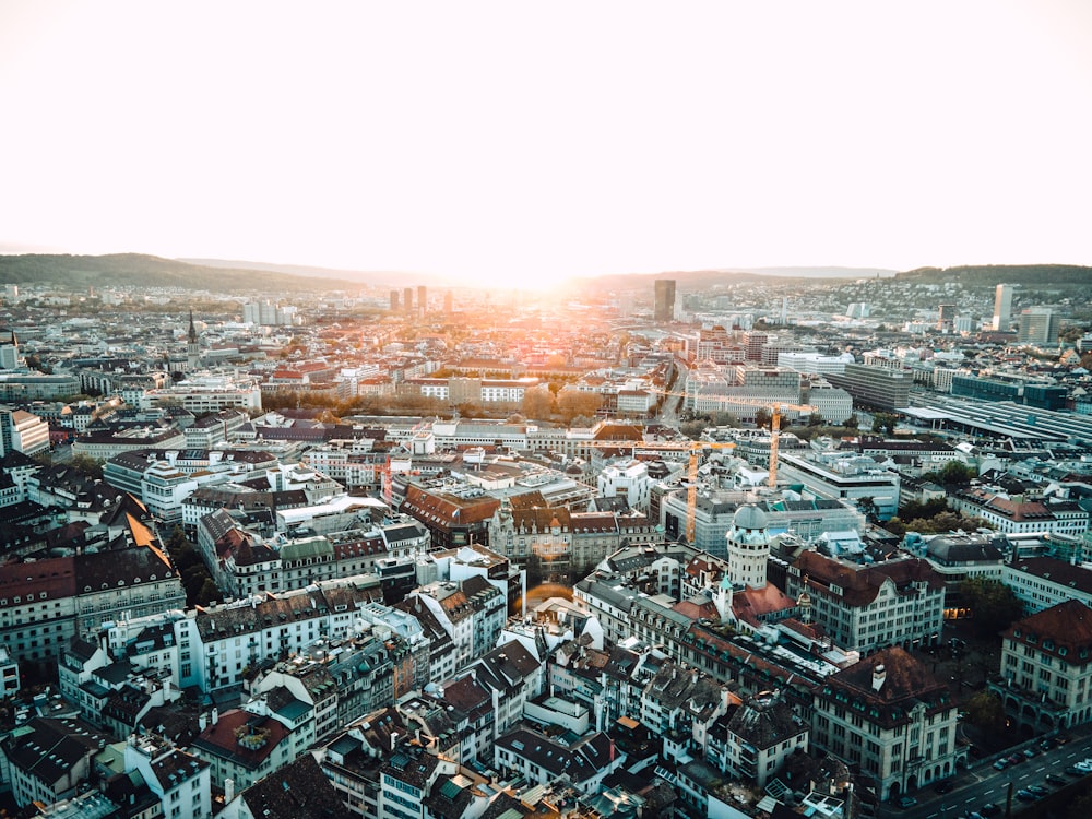 aerial view of city buildings during daytime