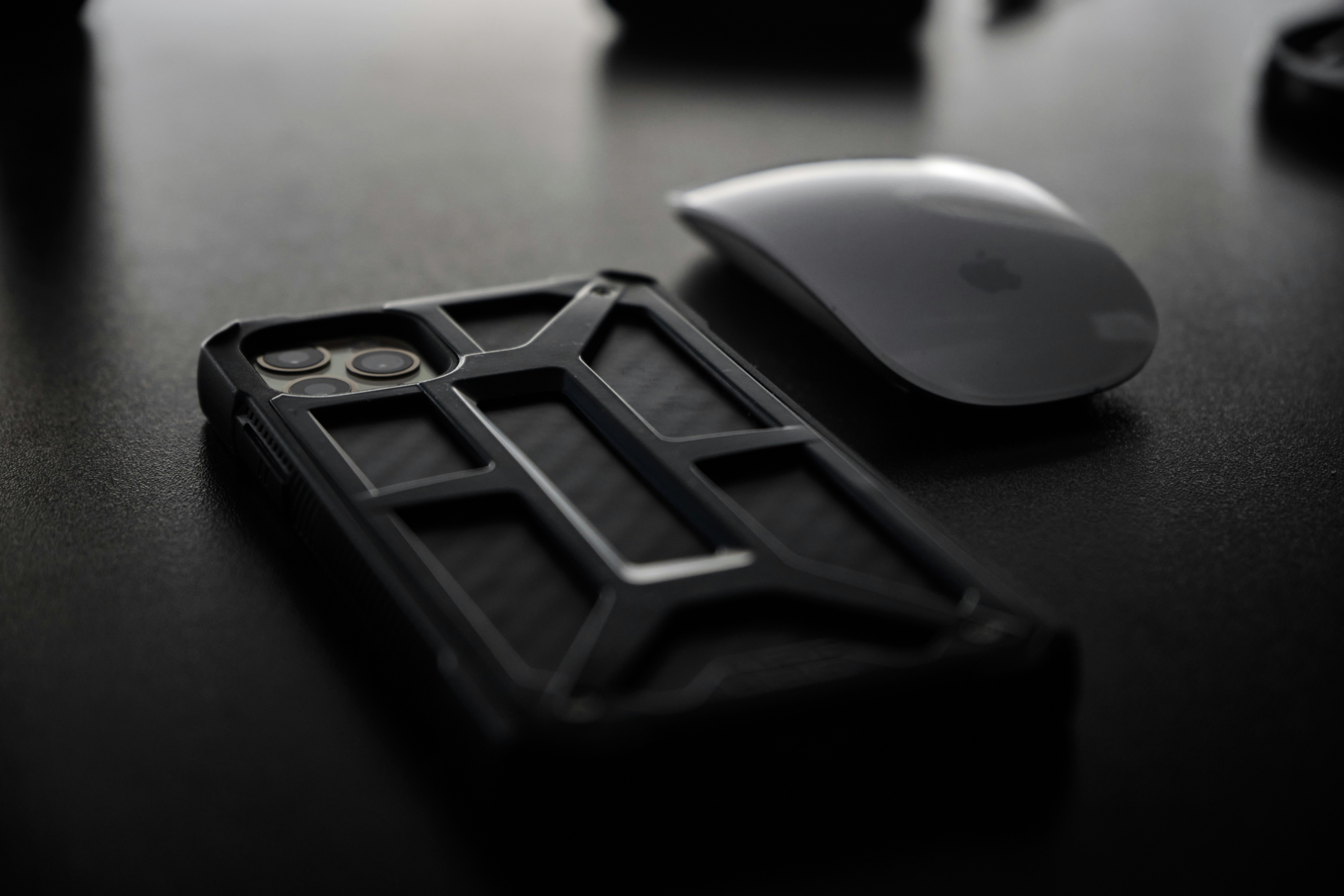 black and white plastic toy