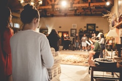 people sitting on chair in restaurant