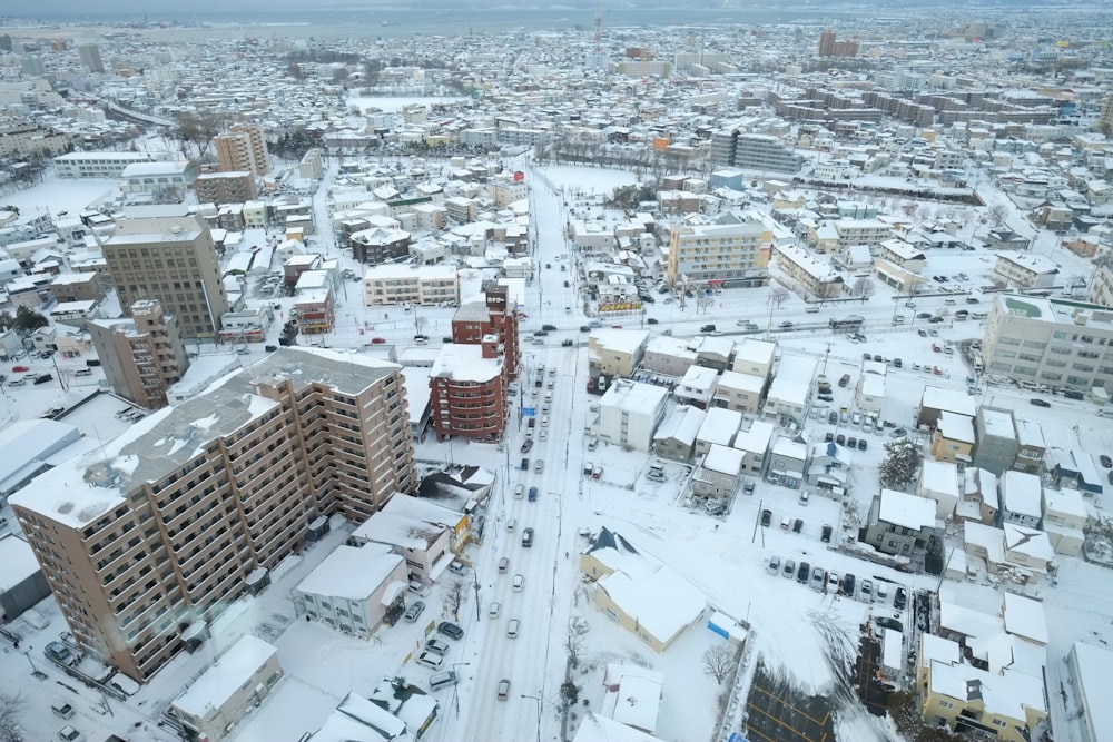 aerial view of city buildings during daytime