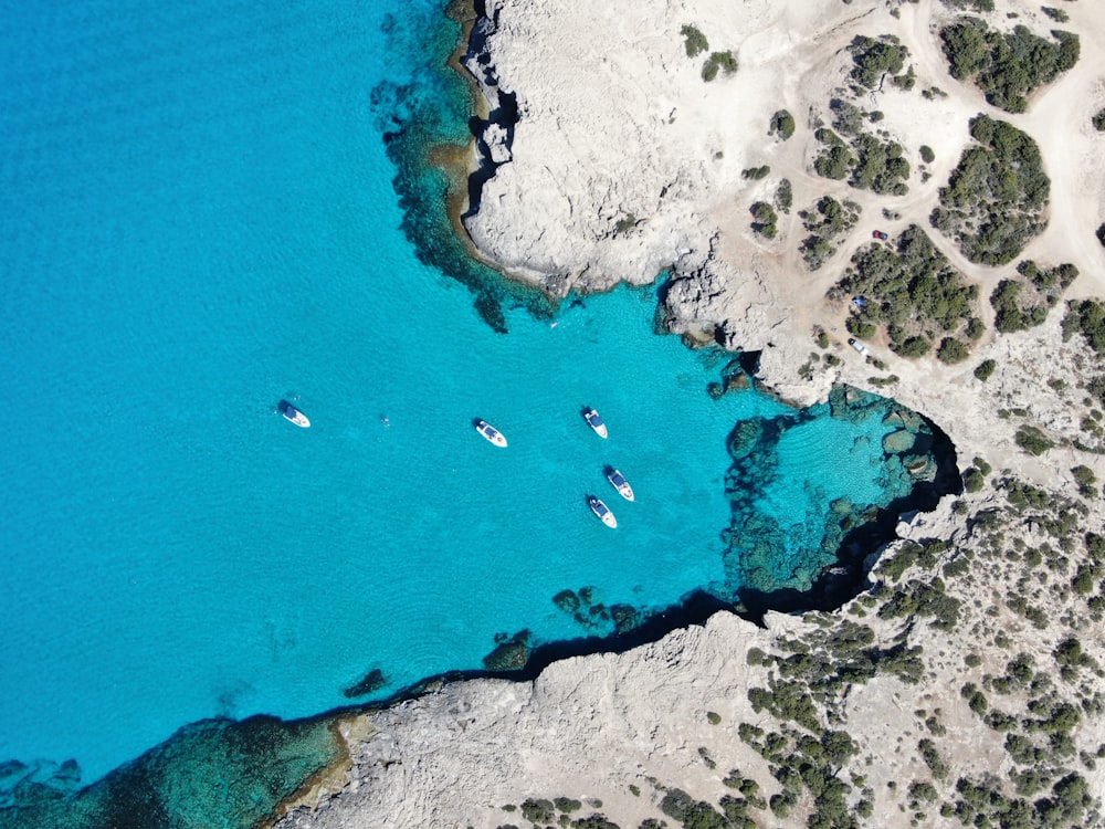 Vue aérienne de la plage pendant la journée