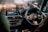 black bmw car steering wheel