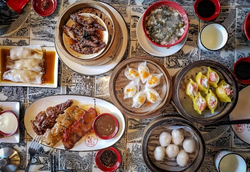 cooked food on white ceramic plate