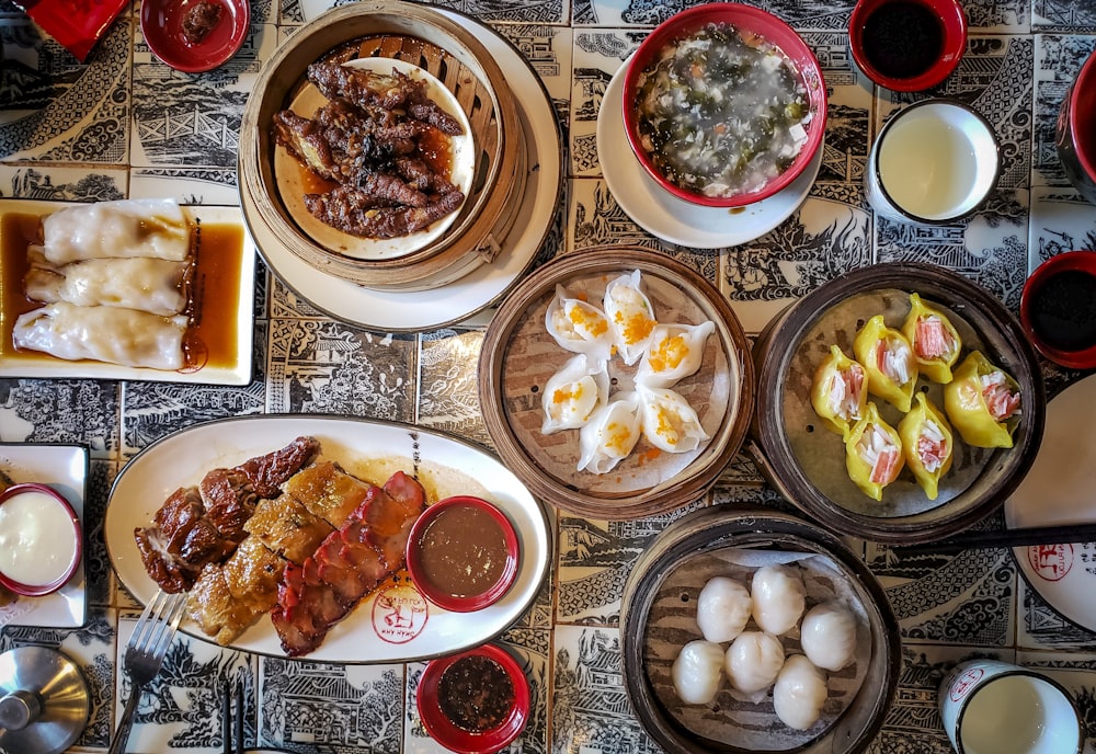 cooked food on white ceramic plate