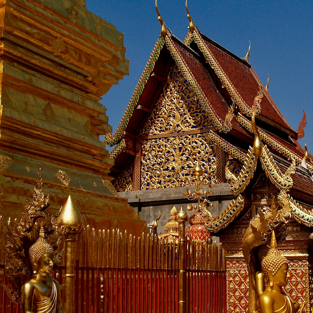 gold and gold temple during daytime