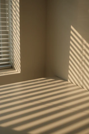 Soft morning light filtering through a minimalist architectural window.