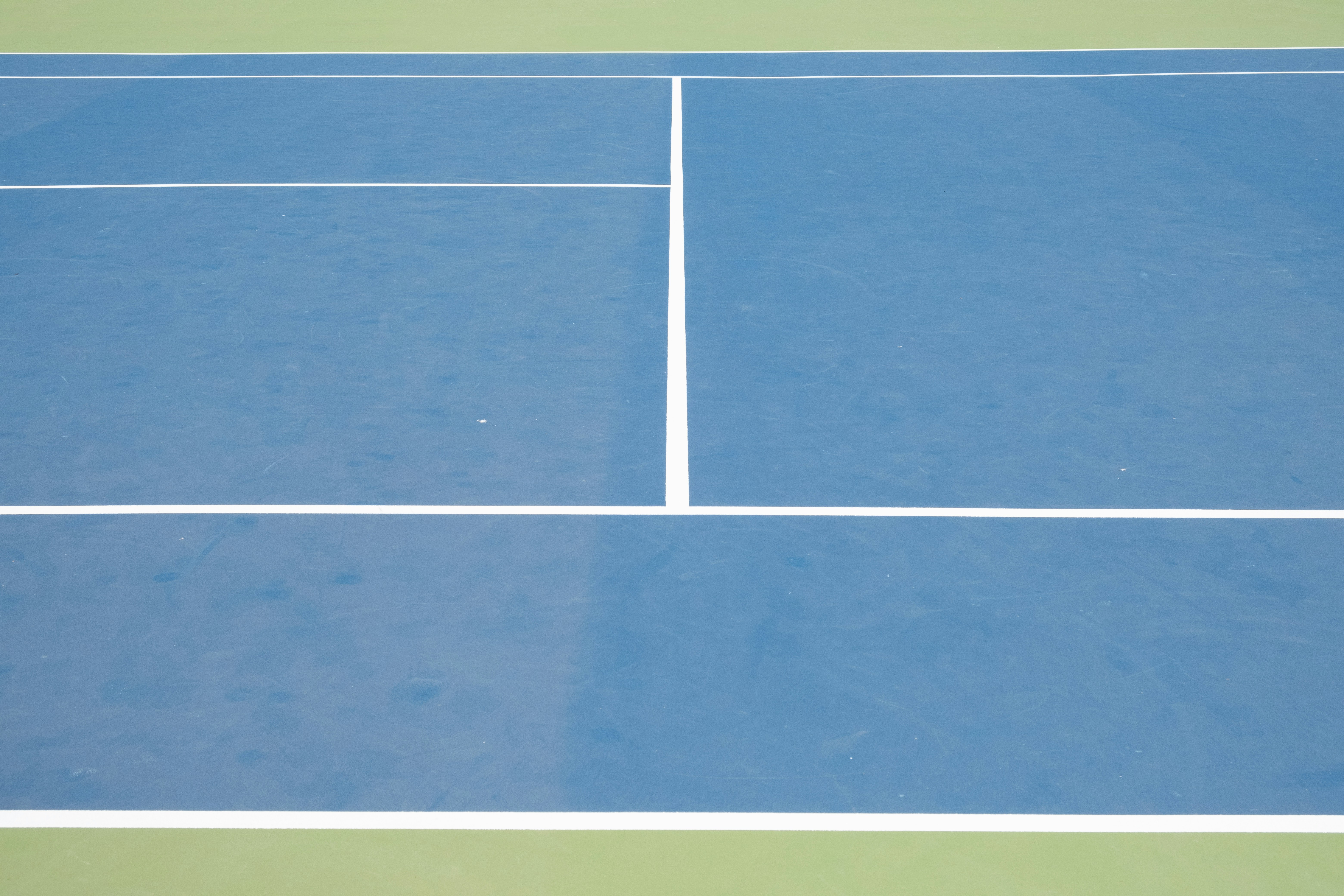 blue and white tile flooring