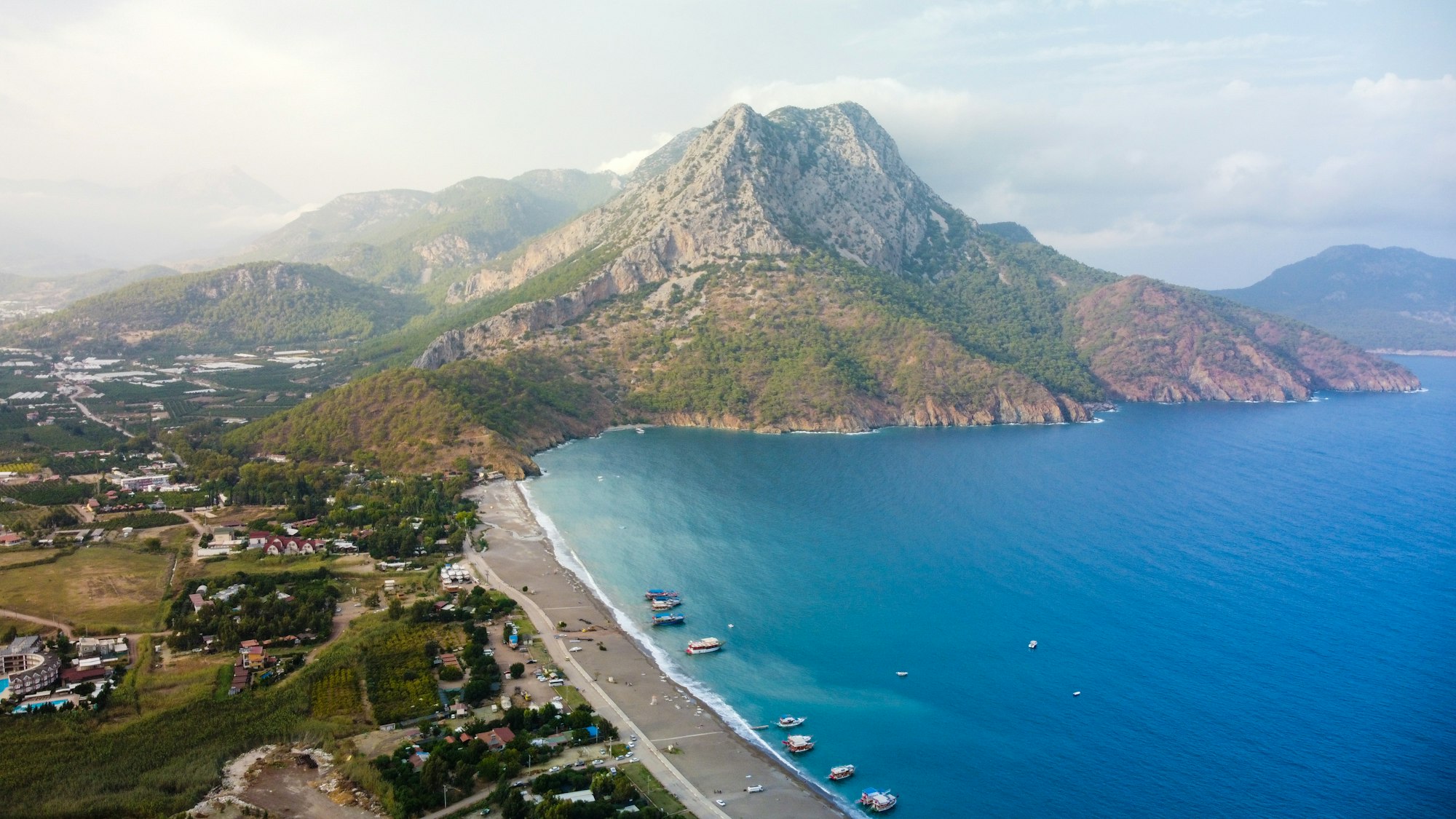 Aerial View of Antalya Sea