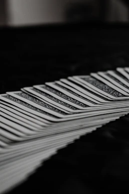 stack of white and black books