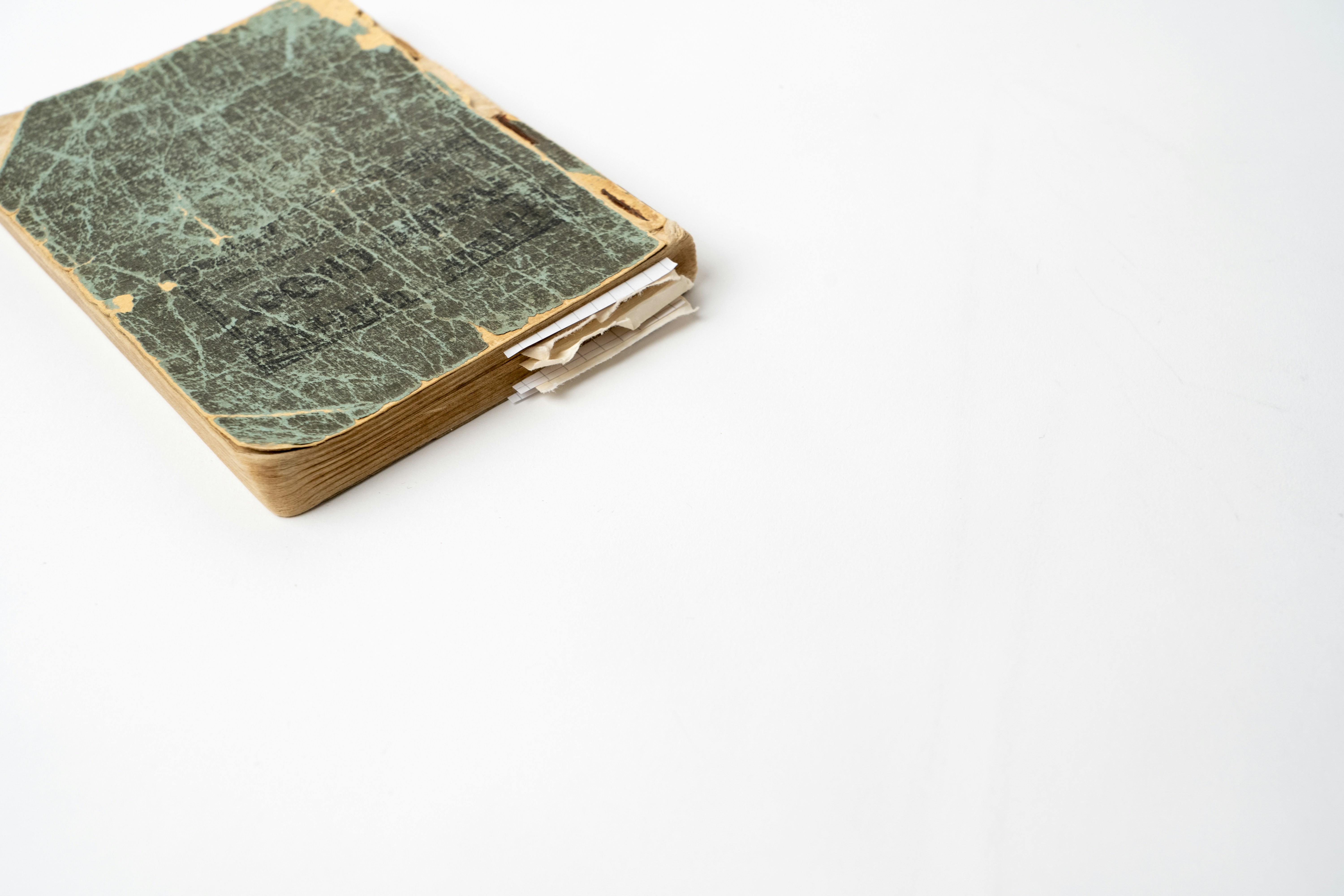 A close-up of handwritten notes in a notebook.