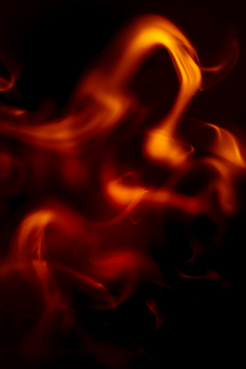 red and yellow fire digital wallpaper