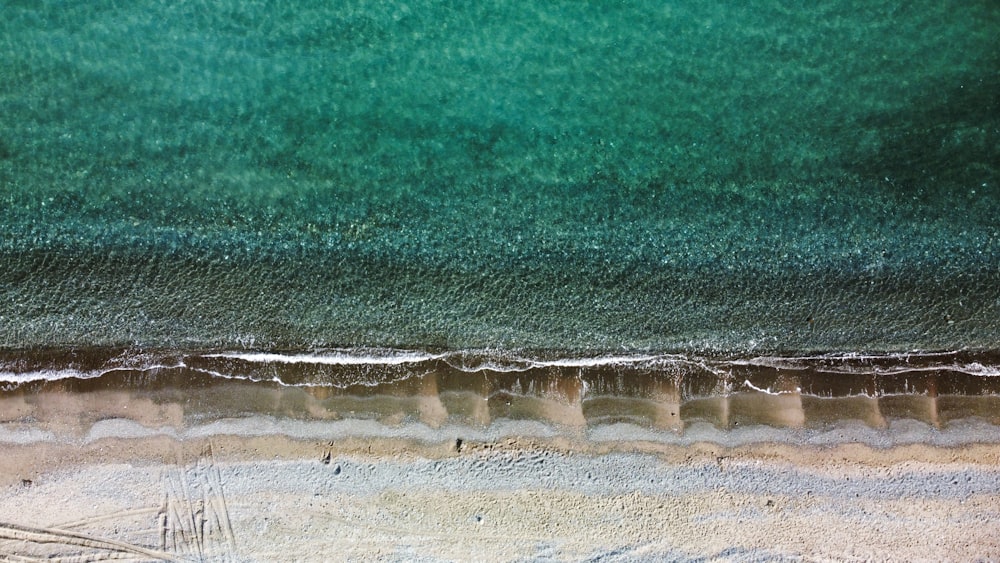 aerial view of beach during daytime