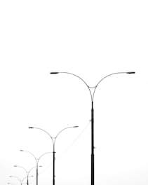 black and white heart shape light fixture